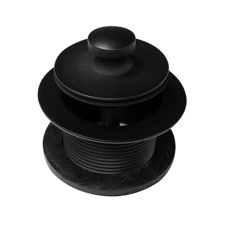 Westbrass Twist & Close 1-1/2" NPSM Coarse Thread Bath Drain in Powdercoated Flat Black D331-62